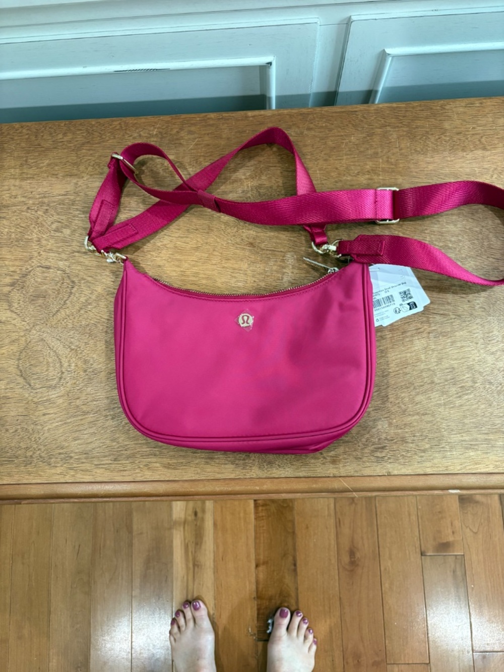 Lululemon City Essentials Shoulder/Crossbody bag Berry rumble - Picture 10 of 12